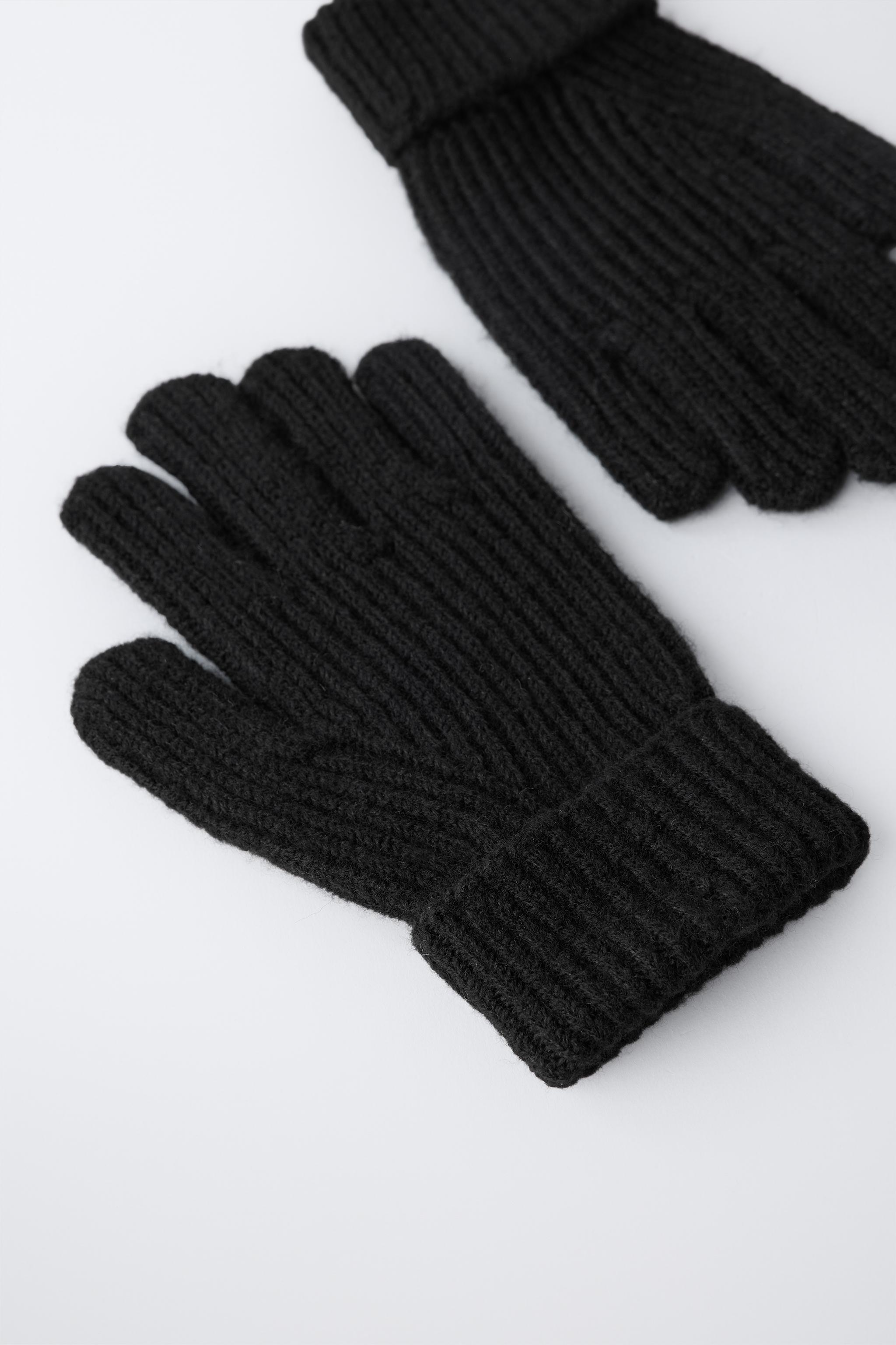 PLAIN KNIT GLOVES